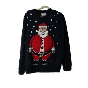 Ugly Christmas Sweater Santa Clause Theme Size M